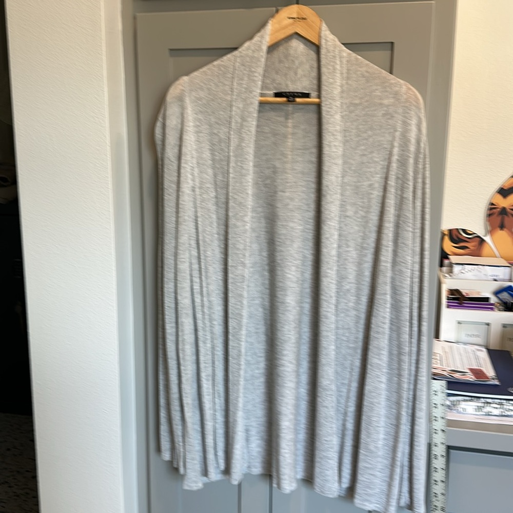 Gray lightweight casual cardigan (XL)